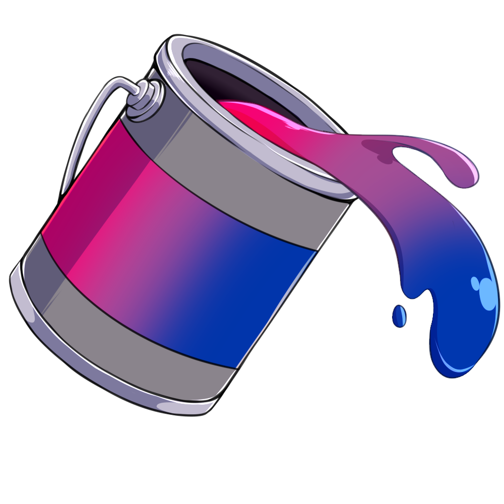 Prideful wash (pink/purple/blue)