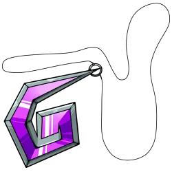Mood Rock Necklace: Purple