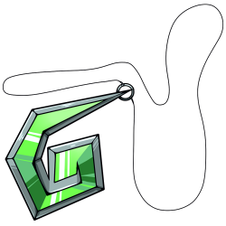 Mood Rock Necklace: Green
