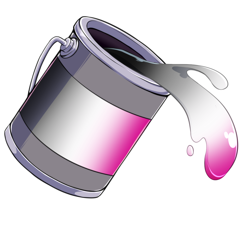 Prideful wash (black/white/purple)