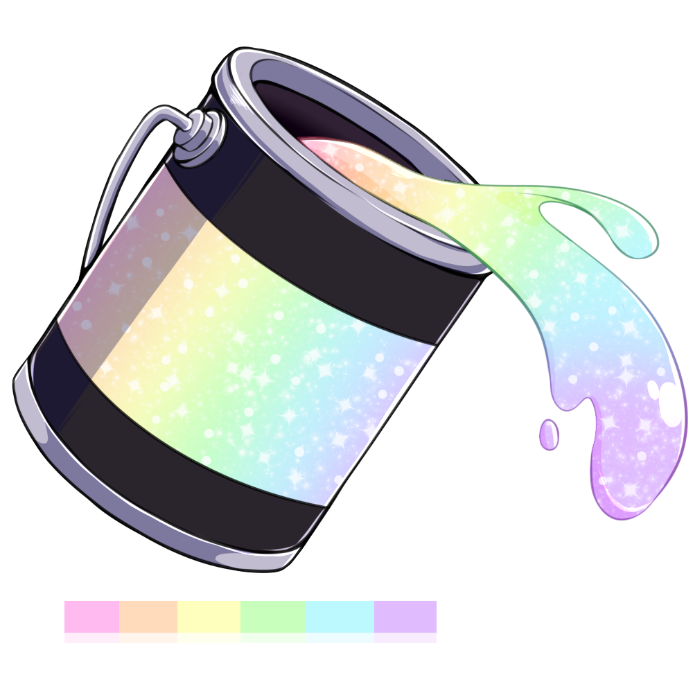 Sparkly Pastel Rainbow Wash